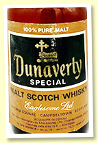 Dunaverty 12 yo Pure Malt (43%, Eaglesome Ltd, circa 1970) 